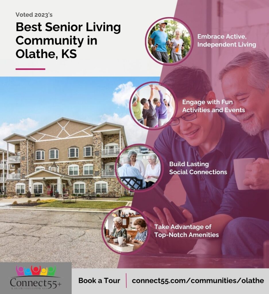 best senior living community infographic