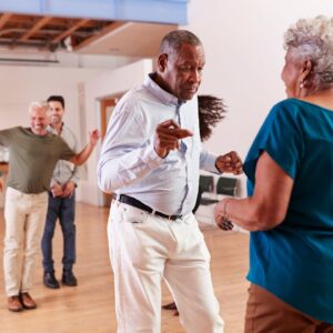 seniors dancing