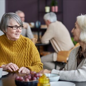 senior women talking