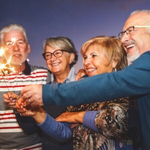 seniors using fireworks