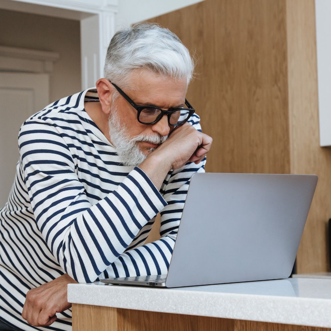 a man working on a computer