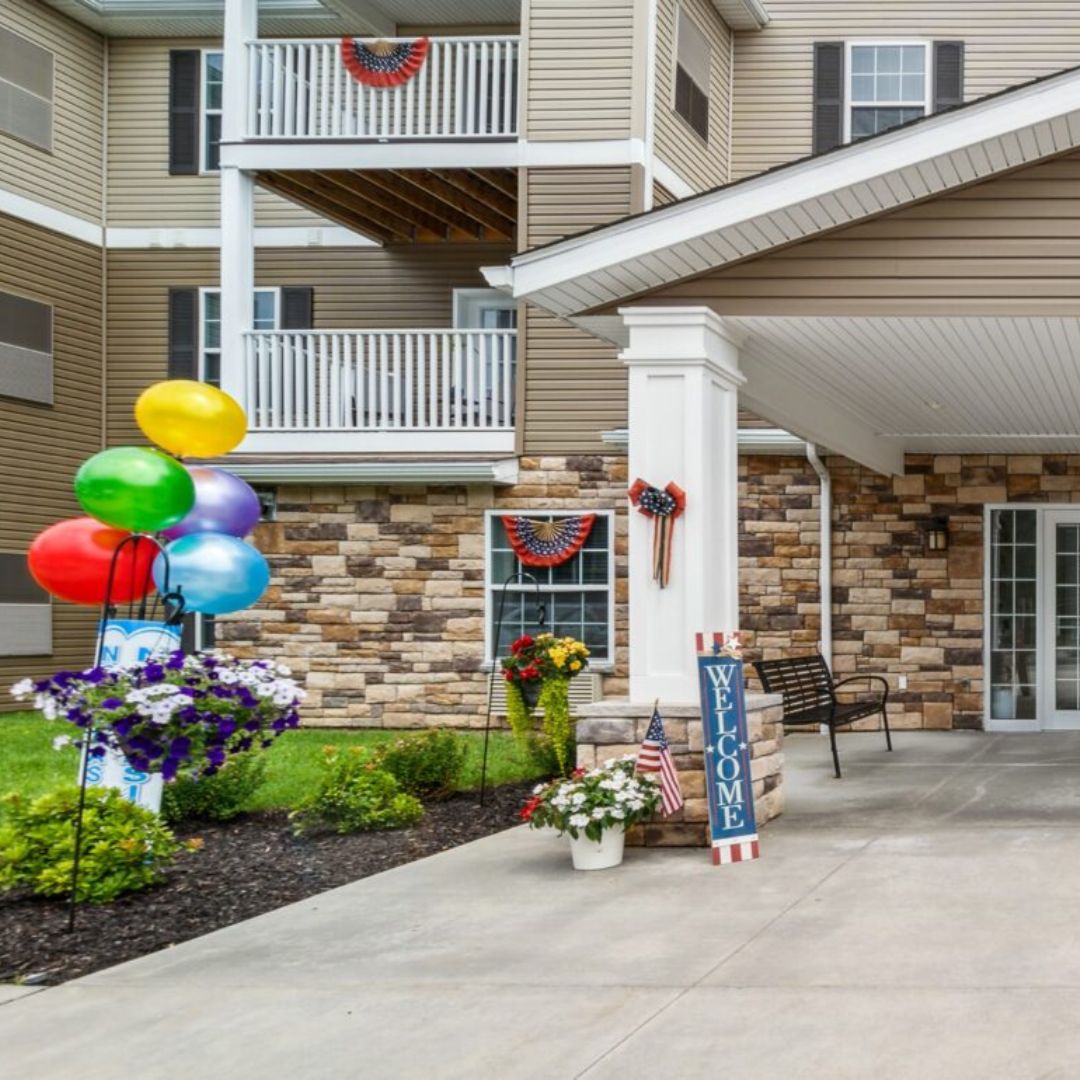 the entrance to Connect55 apartments